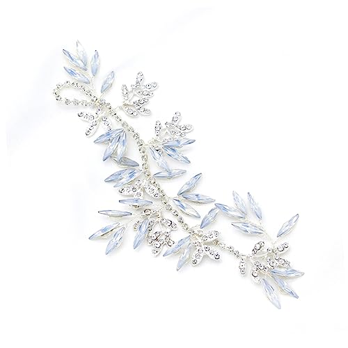 CRILSTYLEO Eleganter Haarkamm Mit Seitenzweigdesign Strassblättern Passend Für Hochzeiten Brautschmuck Kopfschmuck Für Frauen CRILSTYLEO Eleganter Haarkamm Mit Seitenzweigdesign Strassblättern Passend Für Hochzeiten Brautschmuck Kopfschmuck Für Frauen von CRILSTYLEO