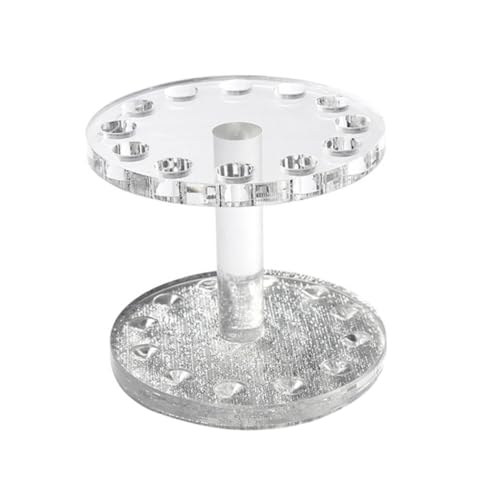 CRILSTYLEO 1stück Runder Nagel Pinsel Halter Mit Silbernem Sockel Ständer Für Uv Gel Pinsel Und Nagelstifte Für Nageldesign Und Künstlerbedarf von CRILSTYLEO