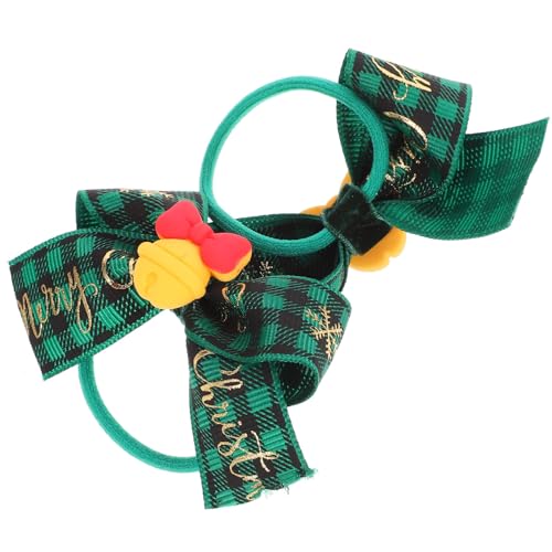 CRILSTYLEO Haargummis Mit Weihnachtsschleife Dekorative Haargummis Für Mädchen Pferdeschwanzhalter CRILSTYLEO Haargummis Mit Weihnachtsschleife Dekorative Haargummis Für Mädchen Pferdeschwanzhalter von CRILSTYLEO