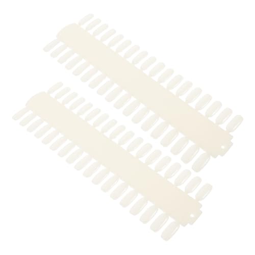 CRILSTYLEO 2 Stück Nagellack-brett Mit 72 Spitzen Zur Präsentation Nagelkunstständer Nagelzubehör Nagelübungshand Patch-display von CRILSTYLEO