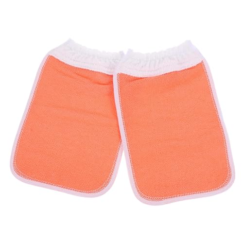 CRILSTYLEO Badehandschuhe Aus Pflanzenfasern 2er-pack Rückenpeeling-handtücher Peeling-handtücher Große Größe von CRILSTYLEO