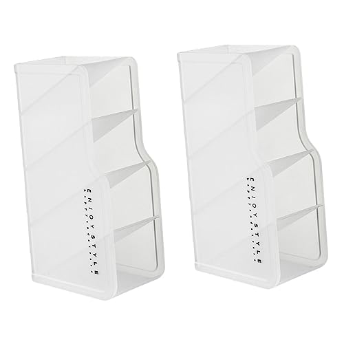 CRILSTYLEO 2stücke Desktop Make-up Organizer Multigitter Lippenstift Praktischer Aufbewahrungsbehälter Für Kosmetik Und Nagellack Platzsparend Für Schlafzimmer Und Badezimmer von CRILSTYLEO