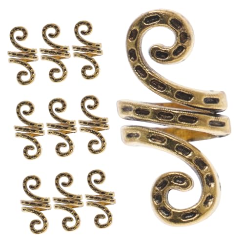 CRILSTYLEO Spiral-haarmanschetten Für Zöpfe Dreadlock-zubehör Schmuckclips Dekorative Zopf-accessoires Für Frauen Und Männer von CRILSTYLEO