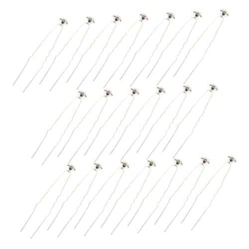 CRILSTYLEO Chignon 20 Stück Haarnadeln in U-form Kopfschmuck Elegante Haargabel Haarstab Aus Legierung Für Hochzeiten von CRILSTYLEO