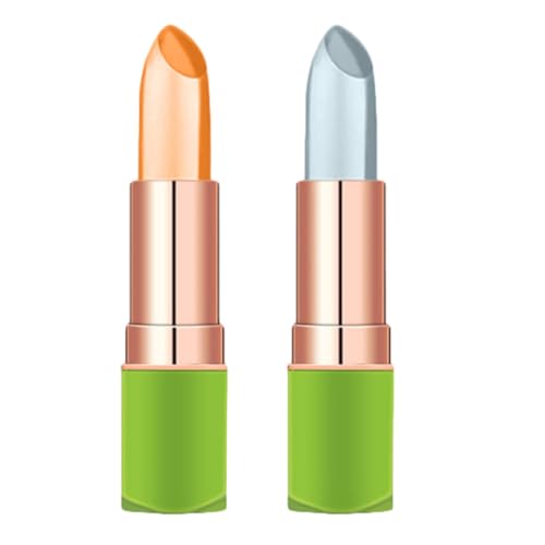 CRILSTYLEO 2Pcs Farbveränderte Lippenstift Lipgloss Lippenstifte Lip Stick Lippentöntfarbe Farb Ändern von CRILSTYLEO