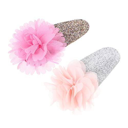 CRILSTYLEO 2er Satz Flamingo Haarspange Mädchen Haarclips Kinder Flamingo-design Glitzer Haarspangen Für Mädchen Haarklammern Kinder von CRILSTYLEO