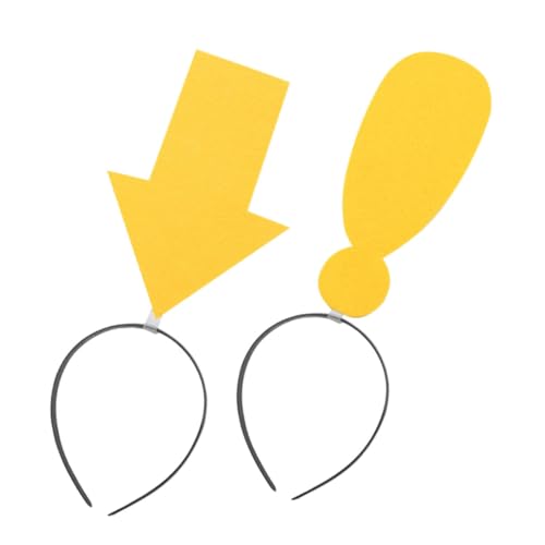 CRILSTYLEO 2er Set Lustige Haarschleifen Elastische Haarbänder Mit Kreativen Und Fragezeichen Designs Für Frauen Und ädchen Dekorative Kopfbedeckung Für Kostümpartys von CRILSTYLEO