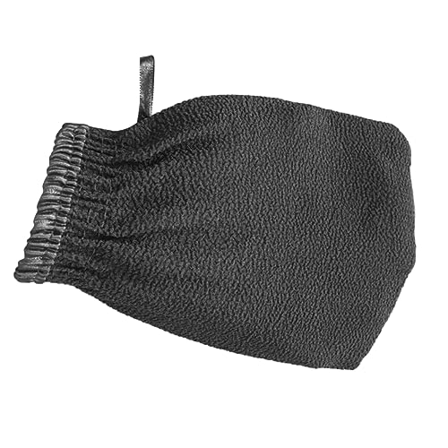CRILSTYLEO 2st Duschhandschuh Körperbürste Peeling Wischt Schrubben Gesicht Abwischen Handtuch Schwamm Nass Schwarze Handschuhe Badehandschuh Schrubber von CRILSTYLEO