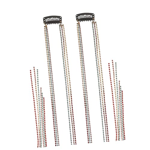 CRILSTYLEO 2 Stück Haarketten Mit Quasten Haarspangen Für Zöpfe Haarsträhnen Accessoires Für Damen von CRILSTYLEO