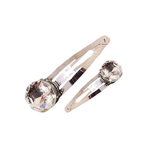 CRILSTYLEO 2stücke Strass-haarspangen Stilvolle Haarklammern Aus Legierung Elegante Bobby Für Frauen Für Hochzeiten Und Besondere Anlässe Funkelnde Haaraccessoires Weiß von CRILSTYLEO