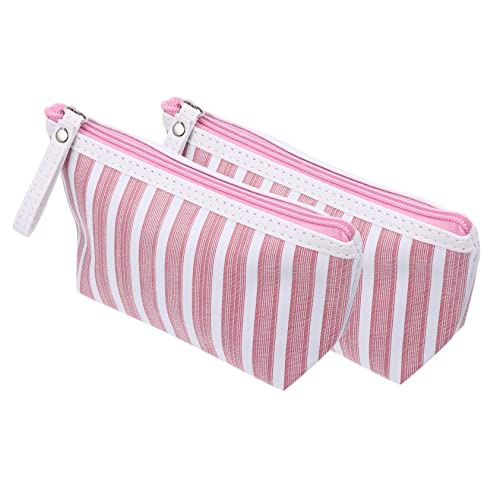 CRILSTYLEO 2stücke Tragbare Kosmetiktasche Mit Streifenmuster Multifunktionale Make-up Aufbewahrungstasche Für Damen Für Reisen Und Alltag Leicht Und Praktisch CRILSTYLEO 2stücke Tragbare Kosmetiktasche Mit Streifenmuster Multifunktionale Make-up Aufbewahrungstasche Für Damen Für Reisen Und Alltag Leicht Und Praktisch von CRILSTYLEO