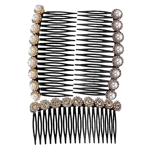CRILSTYLEO Elegantes Haarkamm-set Seitliche Haarkämme Mit Strasssteinen Für Damen Haar-accessoires Für Mädchen Passend Für Haartypen von CRILSTYLEO