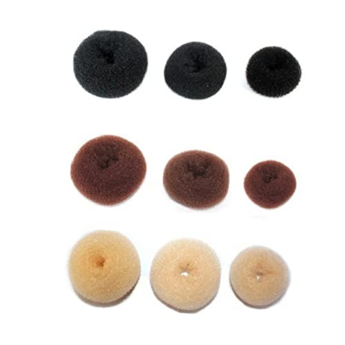 CRILSTYLEO 3-teiliges Lockenwickler-set Aus Schwamm Haarstyling-tool Haar-donut-dutt-maker Friseurzubehör Für Kinder Und Erwachsene von CRILSTYLEO