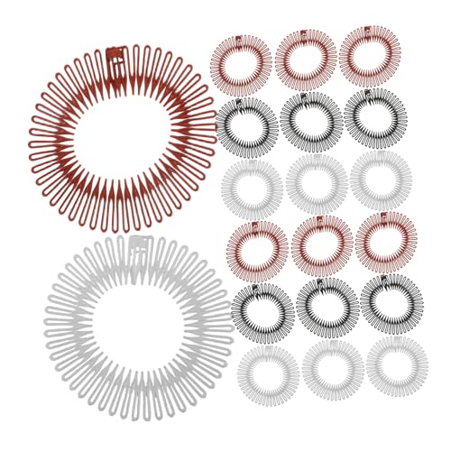 CRILSTYLEO 30 Stück Elastischer Haarkamm Für Frauen, Rutschfest, Verstellbar, Stirnband, Kamm, Kreisförmiges Zahnhaarband Für Yoga Und Training, Tragbares Haarstyling-tool CRILSTYLEO 30 Stück Elastischer Haarkamm Für Frauen, Rutschfest, Verstellbar, Stirnband, Kamm, Kreisförmiges Zahnhaarband Für Yoga Und Training, Tragbares Haarstyling-tool von CRILSTYLEO