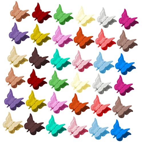 CRILSTYLEO 36stücke Bunte Schmetterlings-haarclips Kleine Haarklammern Für Mädchen Robuste Haarschmuck-accessoires Für Partys Und Alltag Farbenfroh Und Niedlich von CRILSTYLEO