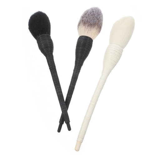 CRILSTYLEO 3St Make-up-Tools aus Wolle Polieren Deckel machen Gel- Halter schminkpinsel kosmetikpinsel Schminkbürsten pinsel puderpinsel wolle Make-up-Pinsel aus Rattan Hölzern von CRILSTYLEO