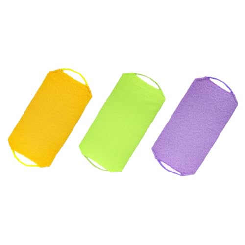 CRILSTYLEO Ergonomische 3pcs Dusche Luffa Schwamm Bürste Zurück Ziehen Schrubbbürste Dusche Peeling Handtuch Schnell Trocknend von CRILSTYLEO
