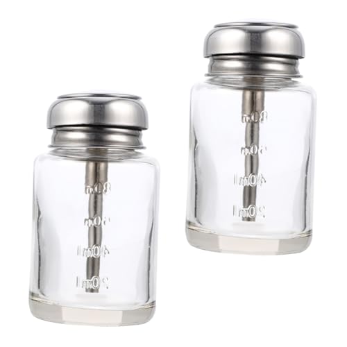 CRILSTYLEO 4 Stück Flasche Alkohol Pumpe Runterdrücken Spenderflasche Für Make-up-entferner Flaschen Mit Ätherischen Ölen Klarer Behälter Wasserspender Wasserflaschen Soda Glas Transparent CRILSTYLEO 4 Stück Flasche Alkohol Pumpe Runterdrücken Spenderflasche Für Make-up-entferner Flaschen Mit Ätherischen Ölen Klarer Behälter Wasserspender Wasserflaschen Soda Glas Transparent von CRILSTYLEO