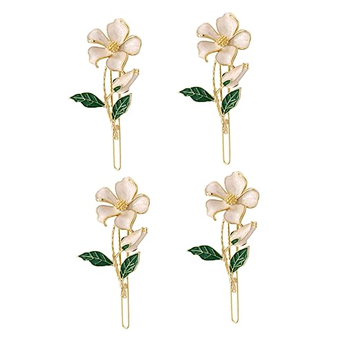 CRILSTYLEO 4 Stück Blumenhaarnadeln Damen Haarschmuck Haarspangen Aus Zinklegierung Für Verschiedene Frisuren von CRILSTYLEO