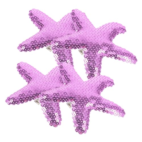 CRILSTYLEO 4stücke Teiliges Sternen-haarspangen Mit Bunten Glitzer-pailletten Mädchen Haaraccessoires Für Partys Hochzeiten Und Alltägliche Anlässe Langlebig Und Auffällig von CRILSTYLEO