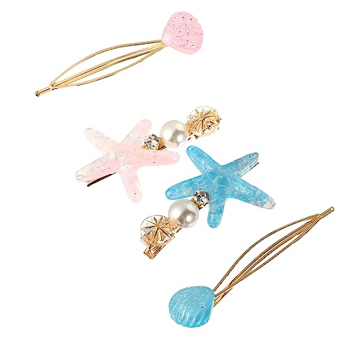 CRILSTYLEO Handwerkskunst Einfaches Design 4 Stück Kristall-haarnadeln Mädchen Kopfbedeckungen Haarspangen Damen Für Partys von CRILSTYLEO