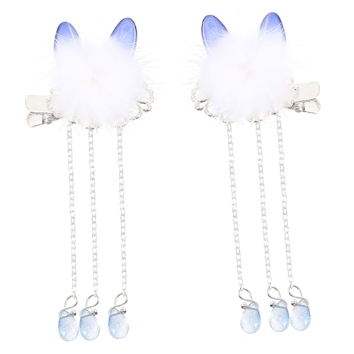 CRILSTYLEO 4 Stück Hanfu Haarnadel Quasten Haarnadeln Vintage Haar Accessoires Chinesische Haarstäbe Japanische Quasten Haarnadel Haarspangen Für Mädchen Alte Haargabeln Hanfu von CRILSTYLEO