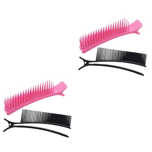 CRILSTYLEO 4 Stück Layer-Clip Trimmer Entwirrer große Haarspangen Haarschmuck Mädchen Lockenkamm Haarfärbeklammern Root-Clips Haarstyling- Haarspangen trennen Salon-Haarnadeln Plastik von CRILSTYLEO