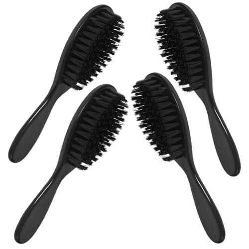 CRILSTYLEO Bartbürste Für Männer Gesichtshaarbürste Friseursalon Werkzeug Borstenbürste Pflegebürste Aus Nylon Und Holz von CRILSTYLEO