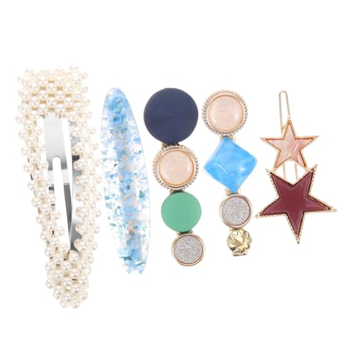 CRILSTYLEO Stilvolles Haarnadel-set 5-teilig Schnapp-haarspangen Glitzernder Kristall Für Mädchen Für Partys Hochzeiten von CRILSTYLEO