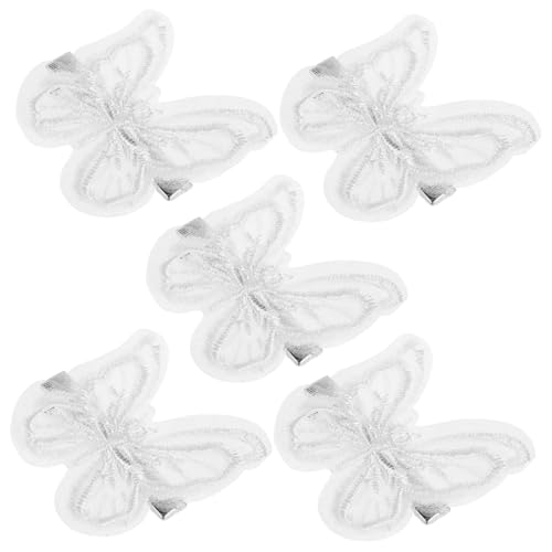 CRILSTYLEO 5stücke Schmetterlings-haarspangen Mit Spitzenstickerei Für Damen Und Mädchen Elegante Haarschmuck-accessoires Für Partys Hochzeiten Und Besondere Anlässe von CRILSTYLEO