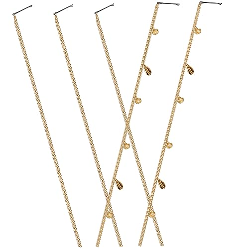 CRILSTYLEO 5stücke Teiliges Haarschmuck Quasten Elegante Haarketten Für Damen Für Partys Und Besondere Anlässe Leicht Und Haarschonend Kreatives Haar-accessoire Für Vielfältige Styles von CRILSTYLEO