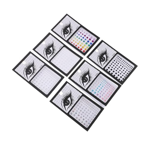 CRILSTYLEO Glänzende Acryl-Gesichtsaufkleber 6er-Pack -Make-up-Edelstein-Strass-Aufkleber für die Augendekoration CRILSTYLEO Glänzende Acryl-Gesichtsaufkleber 6er-Pack -Make-up-Edelstein-Strass-Aufkleber für die Augendekoration von CRILSTYLEO