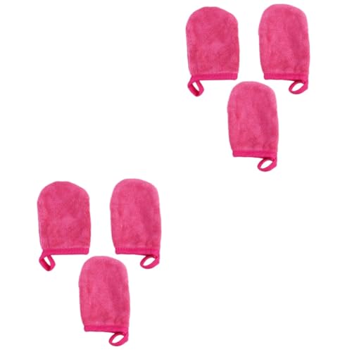 CRILSTYLEO 6 Stk Handschuhe zum Abschminken Wiederverwendbare Gesichtshandschuhe Mikrofaser-Handschuhe Gesichts- make up remover pads abschminken pads Make-up-Puderquaste Reinigungspads Rosy CRILSTYLEO 6 Stk Handschuhe zum Abschminken Wiederverwendbare Gesichtshandschuhe Mikrofaser-Handschuhe Gesichts- make up remover pads abschminken pads Make-up-Puderquaste Reinigungspads Rosy von CRILSTYLEO