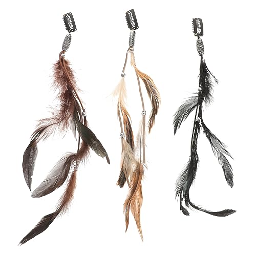 CRILSTYLEO 6st Feder Haarspange Doppelseitige Dreadlock-erweiterungen Clips Haarverlängerungen Mit Clip- Haarspangen Für Frauen Haarverlängerungen Für Frauen Tibetanisches Silber CRILSTYLEO 6st Feder Haarspange Doppelseitige Dreadlock-erweiterungen Clips Haarverlängerungen Mit Clip- Haarspangen Für Frauen Haarverlängerungen Für Frauen Tibetanisches Silber von CRILSTYLEO