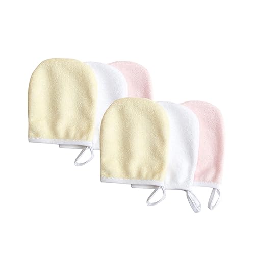 CRILSTYLEO 6st Handschuhe Zum Abschminken Gesichtswischpads Gesichtspads Aus Stoff Make-up-entferner-handschuh Make-up-tools Für Frauen Make-up-entferner-tuch Abschminktücher Superfeine Faser von CRILSTYLEO