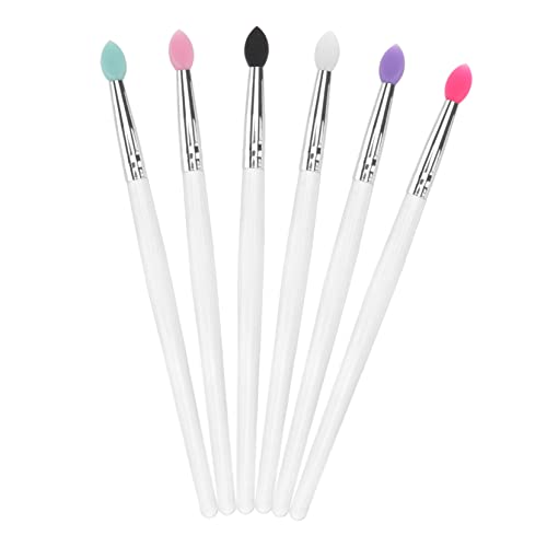CRILSTYLEO 6stücke Große Pailletten Silikon Augen Make-up Pinsel Lidschatten Auftragswerkzeug Mischfarben Für Profis Und Anfänger von CRILSTYLEO