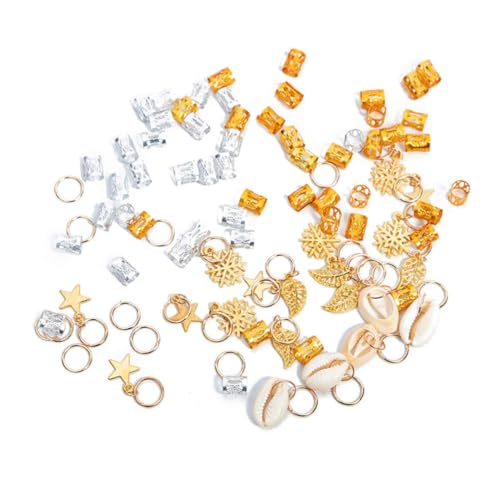 CRILSTYLEO 82 Stück Dreadlock-ringe Metall-haarröhrchen Haarmanschetten Haarspangen Zarter Haarschmuck Für Frauen Und Mädchen CRILSTYLEO 82 Stück Dreadlock-ringe Metall-haarröhrchen Haarmanschetten Haarspangen Zarter Haarschmuck Für Frauen Und Mädchen von CRILSTYLEO