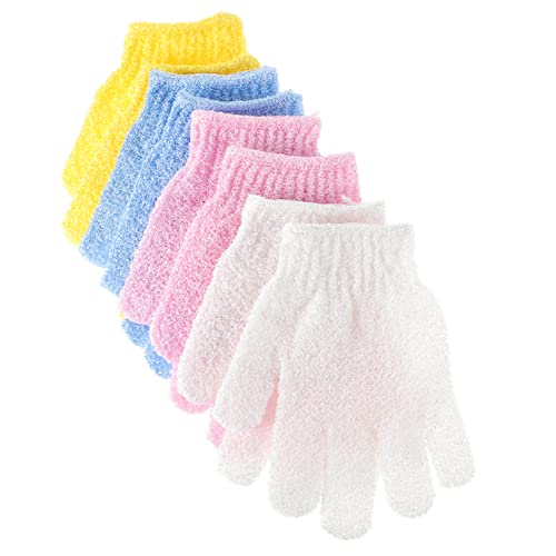 CRILSTYLEO 8 Stücke Doppelseitige Peeling Körper Handschuh Waschen Handtücher Fäustling Badetuch für Dusche Bürste Rückenmassage von CRILSTYLEO