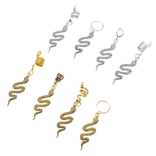 CRILSTYLEO 8st Perücke Dreadlocks Zöpfe Reifen Perlen Manschette Ring Schlange Haken Nase Stifte Kette Haarschmuck Dreadlocks Flechtbündchen Legierung CRILSTYLEO 8st Perücke Dreadlocks Zöpfe Reifen Perlen Manschette Ring Schlange Haken Nase Stifte Kette Haarschmuck Dreadlocks Flechtbündchen Legierung von CRILSTYLEO