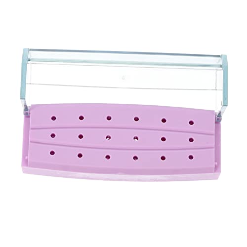 CRILSTYLEO Aufbewahrungsbox Für Schleifköpfe Nagelbohrer Bithalter Nagelbohrer Bit Etui Maniküre Polierkopf Etui Nagelbohrer Bit Aufbewahrungshalter Nagelaufbewahrungs Organizer von CRILSTYLEO