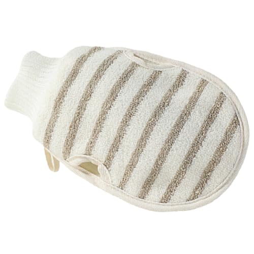 CRILSTYLEO Badetuch Peelinghandschuh Körperwäscher Handschuh Für Dusche Bad Flachs Material von CRILSTYLEO