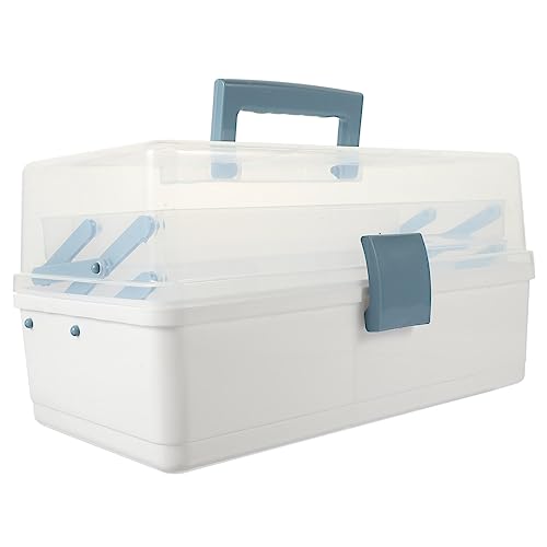 CRILSTYLEO Box Desktop Kosmetikhalter Kinderhaarspangen Kinder Make Up Pinsel Haarspangen Für Kinder Haarspangenetui Haarspangenbehälter Kopfschmuckbehälter Toilettenartikelbehälter Blauer von CRILSTYLEO