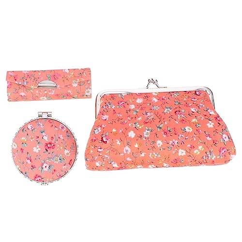 CRILSTYLEO 3-teiliges Make-up-Taschen-Set Mit Lippenstiftetui Und Spiegel Stilvolles Damen-kosmetiktaschen-Set Kompaktes Tragbares Blumendesign Für Den Täglichen Gebrauch Auf Reisen CRILSTYLEO 3-teiliges Make-up-Taschen-Set Mit Lippenstiftetui Und Spiegel Stilvolles Damen-kosmetiktaschen-Set Kompaktes Tragbares Blumendesign Für Den Täglichen Gebrauch Auf Reisen von CRILSTYLEO