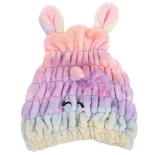 CRILSTYLEO Duschhauben Afro-Scrunchie für lockiges Haar Duschutensilien für Frauen kostã¼me fã¼r säugling gesicht Haarduschhaube wiederverwendbare Duschhaube Korallenvlies aus Polyester von CRILSTYLEO