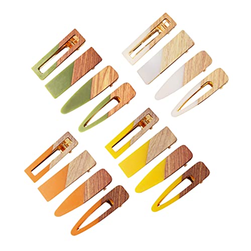 CRILSTYLEO Retro-stil Acryl Holz Haarspangen Haarspangen Bobby French Clip Für Frauen Mädchen Damen von CRILSTYLEO