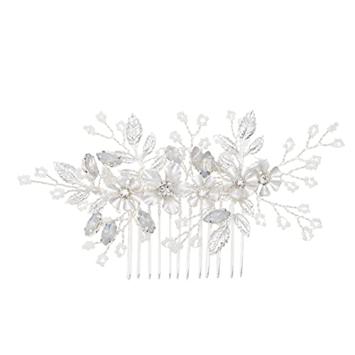 CRILSTYLEO Eleganter Haarkamm Mit Strasssteinen Für Die Braut Hochzeitsschmuck-set Legierungsblätter Kopfschmuck Kristall-haar-accessoire Für Besondere Anlässe CRILSTYLEO Eleganter Haarkamm Mit Strasssteinen Für Die Braut Hochzeitsschmuck-set Legierungsblätter Kopfschmuck Kristall-haar-accessoire Für Besondere Anlässe von CRILSTYLEO