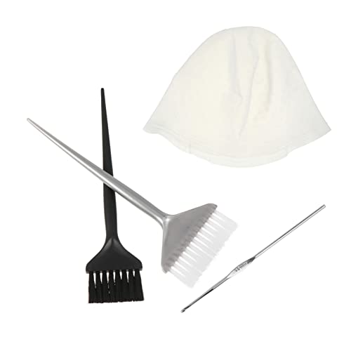 CRILSTYLEO Haarfärbe-hut-set Silikon-highlight-set 4-teiliges Set Metall-häkelnadel Haartönung Zum Färben CRILSTYLEO Haarfärbe-hut-set Silikon-highlight-set 4-teiliges Set Metall-häkelnadel Haartönung Zum Färben von CRILSTYLEO