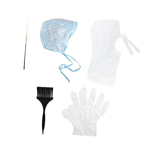 CRILSTYLEO Haarfärbekappen-set Einweg-haarfärbeset Haarfärbewerkzeuge Inkl Strähnchenmütze Färbebürste Schal Handschuhe Und Häkelnadel Für Salon Und Heimgebrauch CRILSTYLEO Haarfärbekappen-set Einweg-haarfärbeset Haarfärbewerkzeuge Inkl Strähnchenmütze Färbebürste Schal Handschuhe Und Häkelnadel Für Salon Und Heimgebrauch von CRILSTYLEO