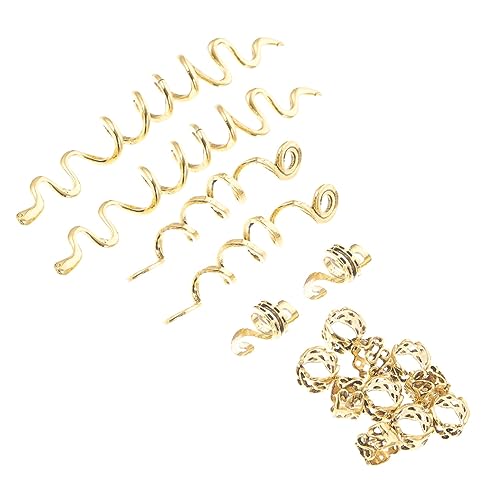 CRILSTYLEO 16 Stück Spiral-dreadlock-ringe Für Damen Zöpfe Metall-haarspangen Haarschmuck Zopf-haarzubehör CRILSTYLEO 16 Stück Spiral-dreadlock-ringe Für Damen Zöpfe Metall-haarspangen Haarschmuck Zopf-haarzubehör von CRILSTYLEO