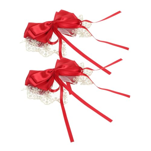 CRILSTYLEO Haarspangen Mit Schleife Für Damen Haarband Zum Anclipsen Haarschleife Bandhaarspangen Elegante Dekorative Haarspangen von CRILSTYLEO